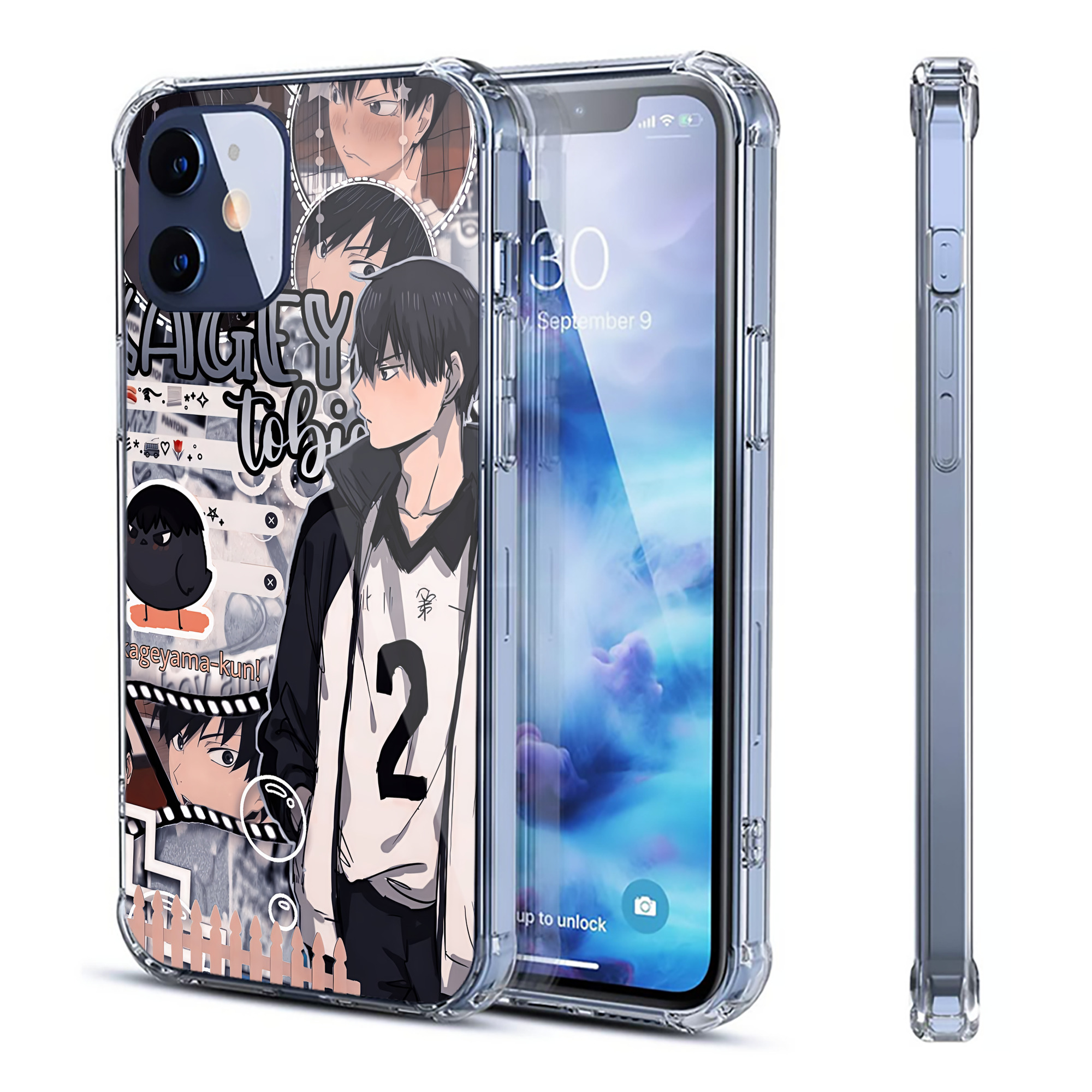 （画像用） ハイキュー!! Haikyu!! 【iPhone 12シリーズ対応】透明スマホケース（クリアソフトケース）